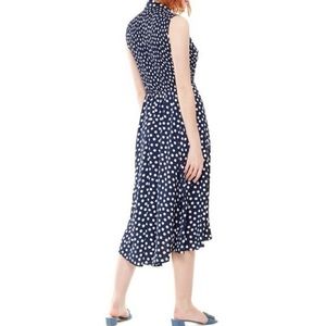 Kate Spade Cloud Dot Hi-Low Midi Dress